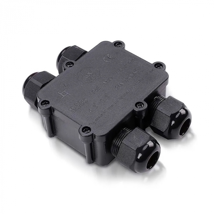 CONECTOR TERMINAL 4PINI 8-12MM IP68 - NEGRU [2]
