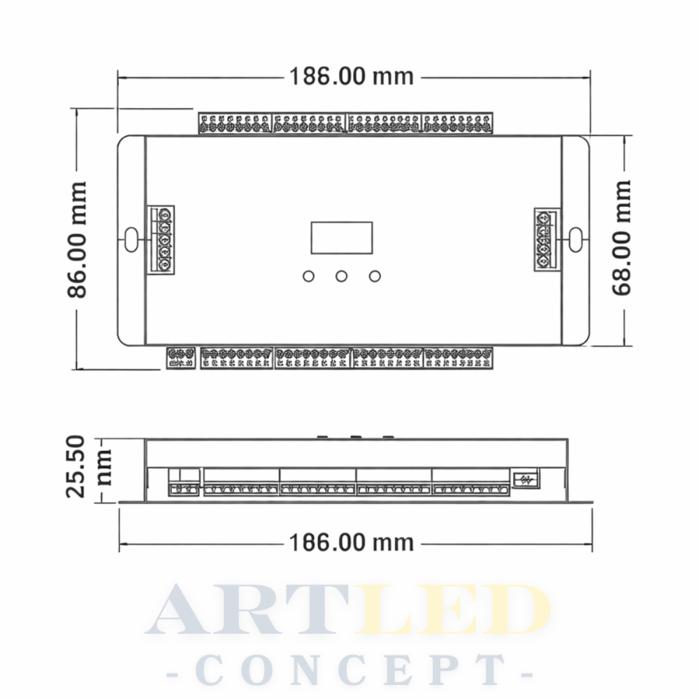 Controler scara/scari trepte LED ES32 cu doi senzori de miscare 32 canale [4]