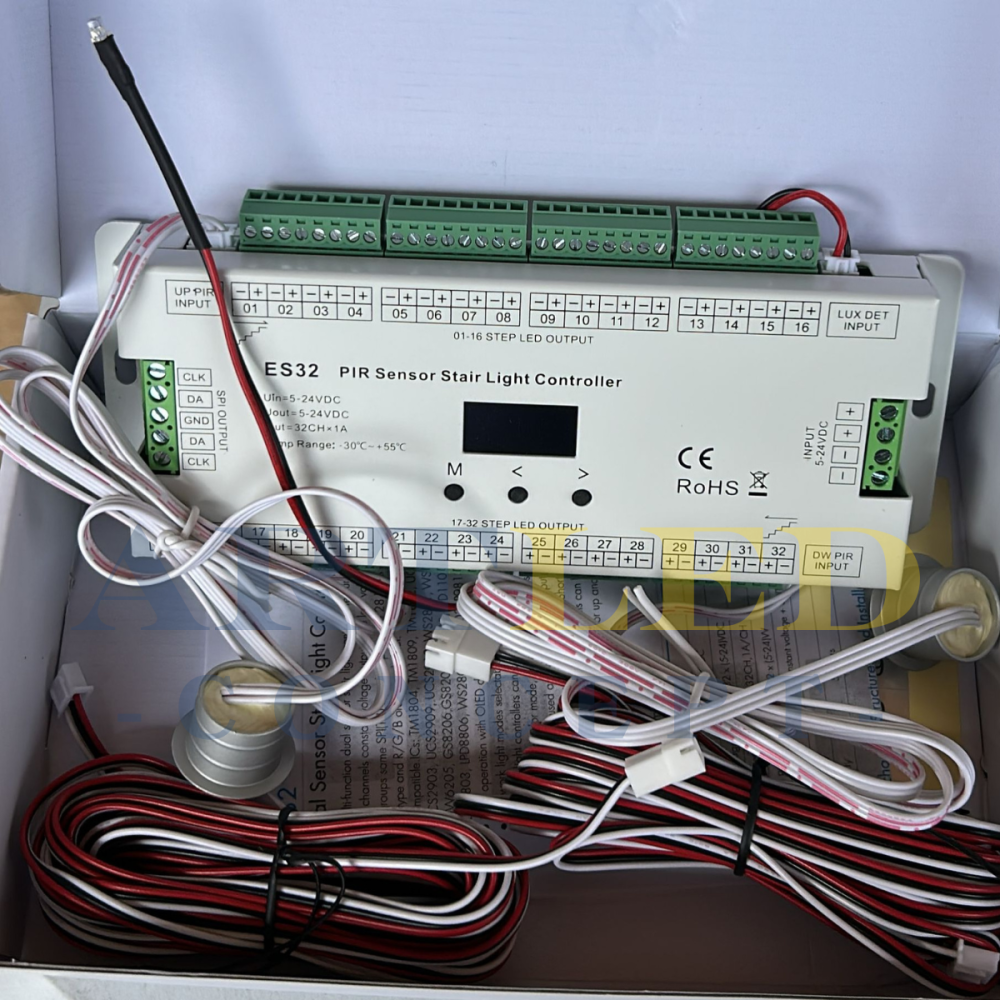 Controler scara/scari trepte LED ES32 cu doi senzori de miscare 32 canale [3]