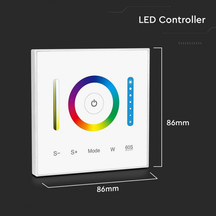 CONTROLLER BANDA LED 3IN1 TOUCH - ALB [4]