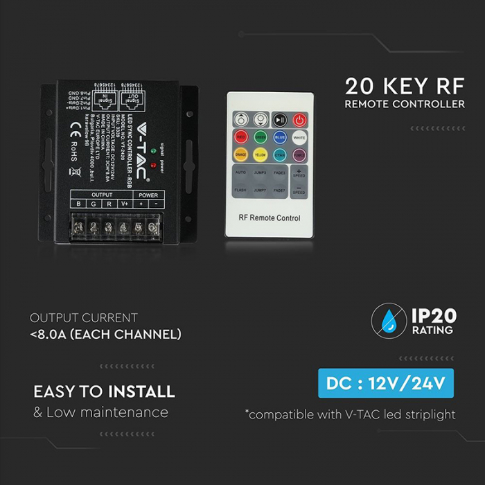CONTROLLER BANDA LED RGB 20 BUTOANE [8]