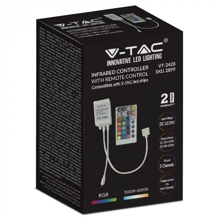 CONTROLLER BANDA LED RGB + ALB 26 BUTOANE [3]
