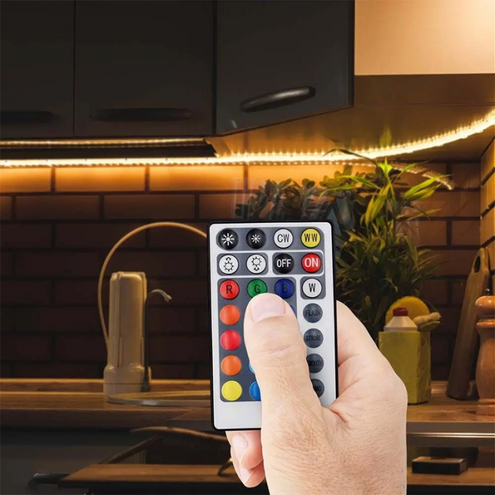 CONTROLLER BANDA LED RGB + ALB 26 BUTOANE [6]