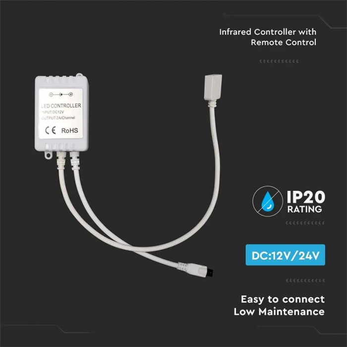 CONTROLLER BANDA LED RGB + ALB 26 BUTOANE [4]