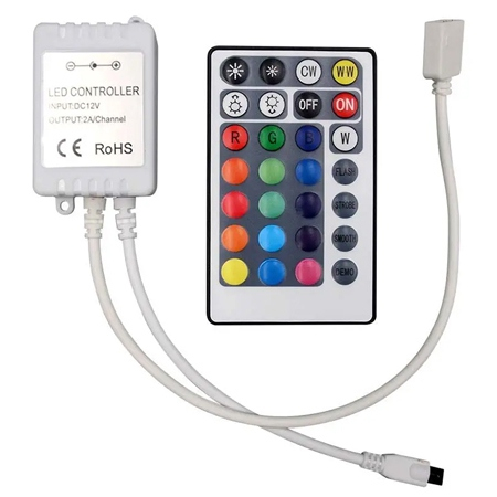 CONTROLLER BANDA LED RGB + ALB 26 BUTOANE [1]
