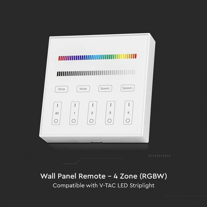 CONTROLLER BANDA LED RGB + ALB 4 ZONE WI-FI - ALB [5]