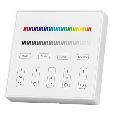CONTROLLER BANDA LED RGB + ALB 4 ZONE WI-FI - ALB [1]