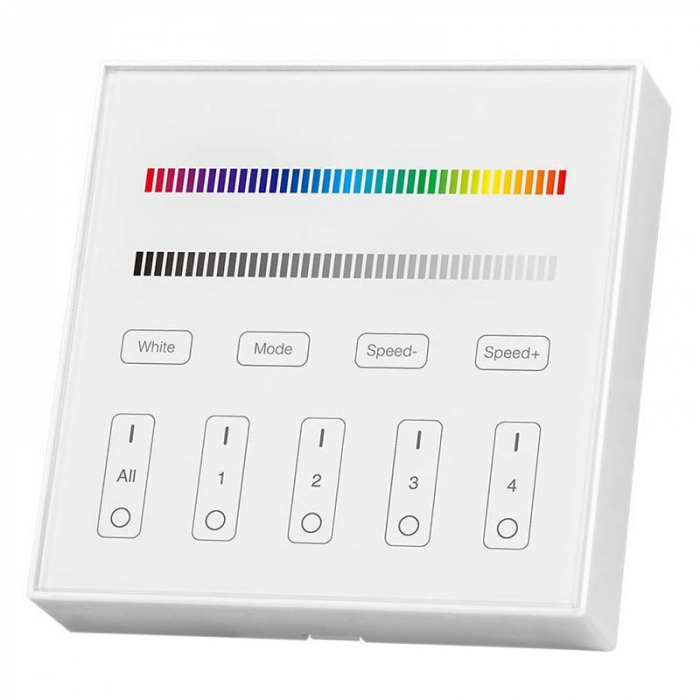 CONTROLLER BANDA LED RGB + ALB 4 ZONE WI-FI - ALB [2]