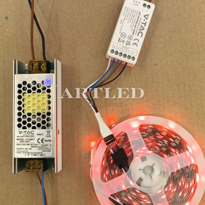 CONTROLLER BANDA LED RGB + ALB  V-Tac 2913 [2]