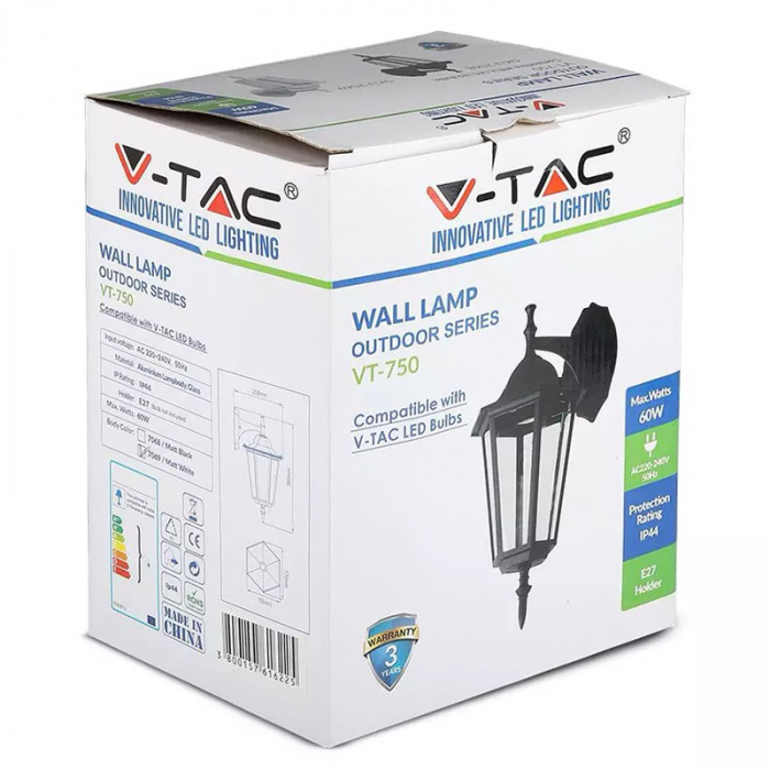 CORP ILUMINAT APLICABIL PE PERETE MAX 40W IP44 - ALB [6]