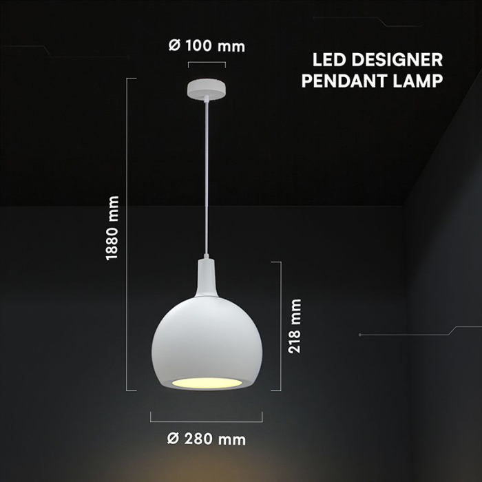 CORP ILUMINAT CU SOCLU E27 280X218MM - ALB [3]