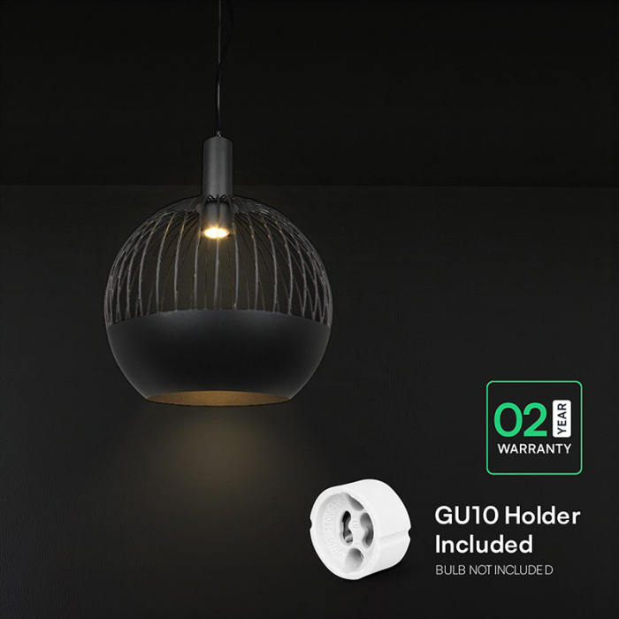 CORP ILUMINAT CU SOCLU E27 400X290MM - NEGRU MAT [6]