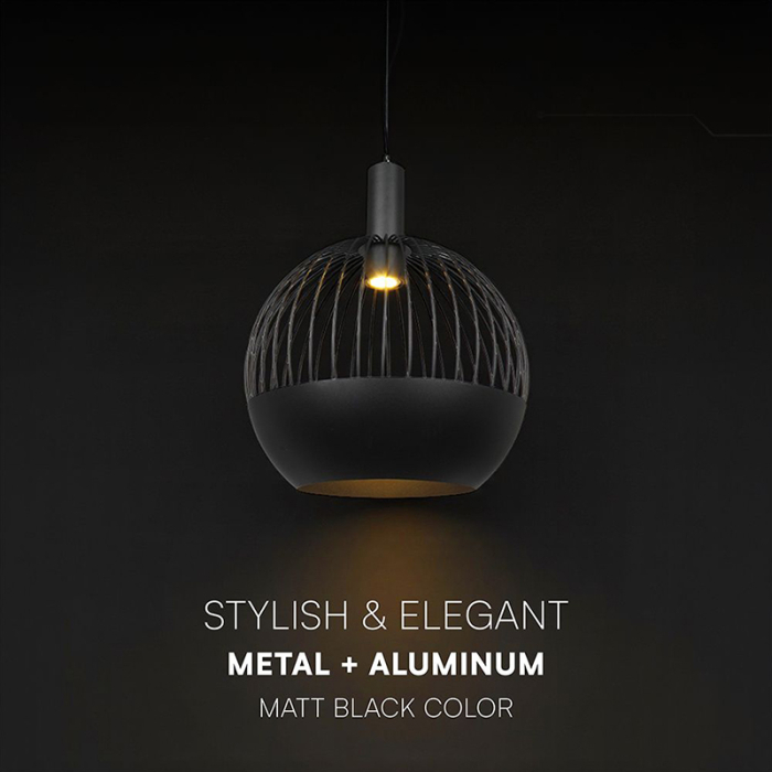 CORP ILUMINAT CU SOCLU E27 400X290MM - NEGRU MAT [5]