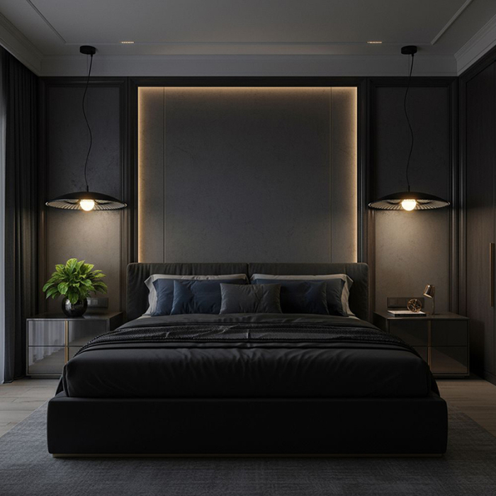 CORP ILUMINAT CU SOCLU E27 600X90MM - NEGRU/ALB [8]