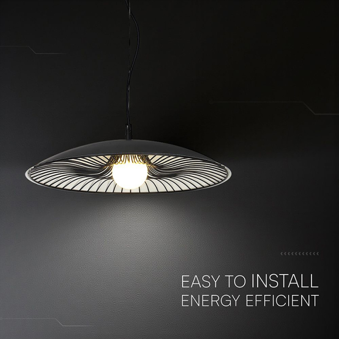 CORP ILUMINAT CU SOCLU E27 600X90MM - NEGRU/ALB [4]