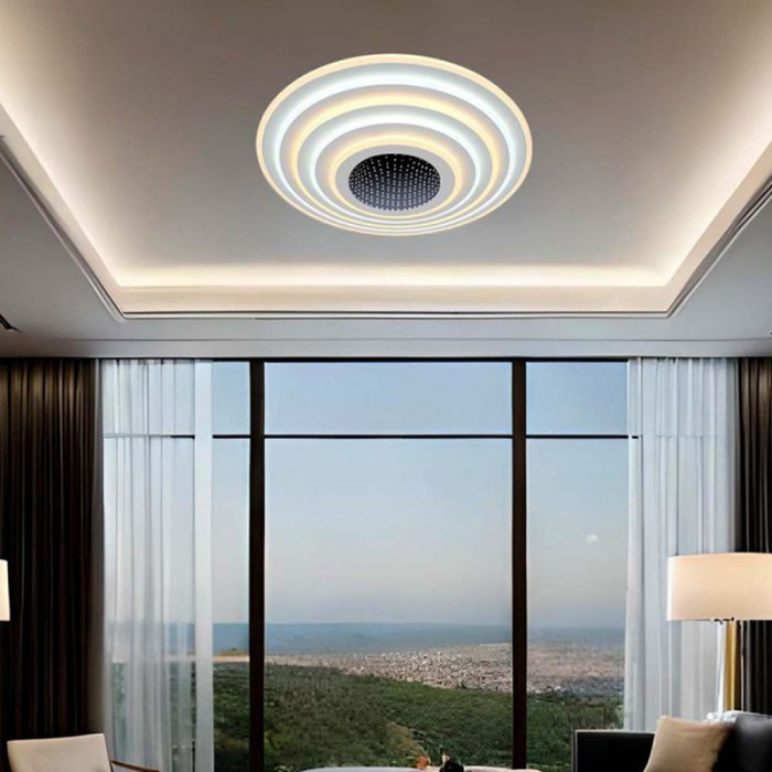 Corp iluminat decorativ dimabil, 125w, 3000k + 6000k, alb, V-TAC 15359 [11]