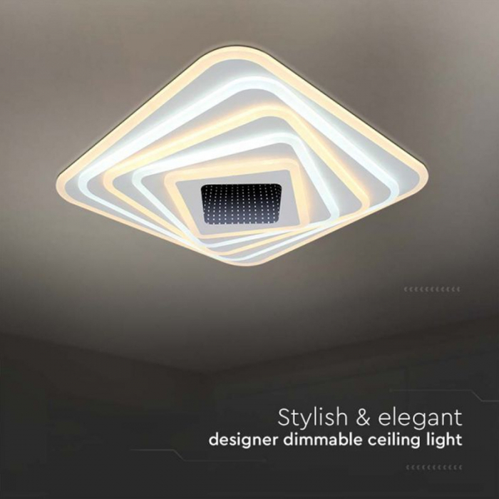 Corp iluminat decorativ dimabil 150W 3000K + 6000K - alb [6]