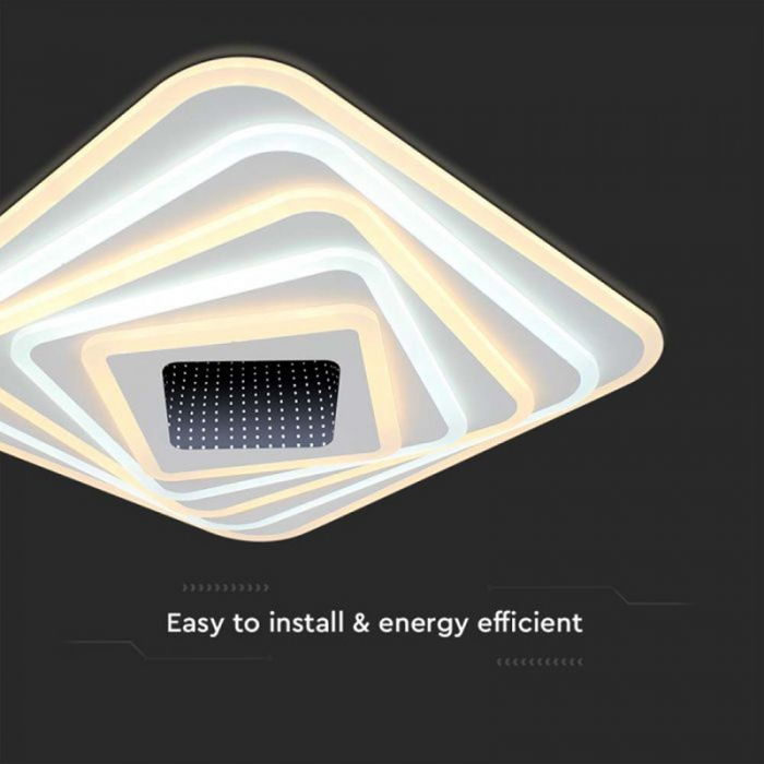 Corp iluminat decorativ dimabil 150W 3000K + 6000K - alb [5]
