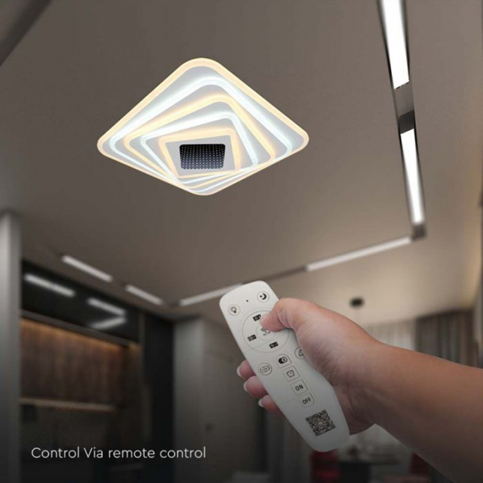 Corp iluminat decorativ dimabil 150W 3000K + 6000K - alb [8]