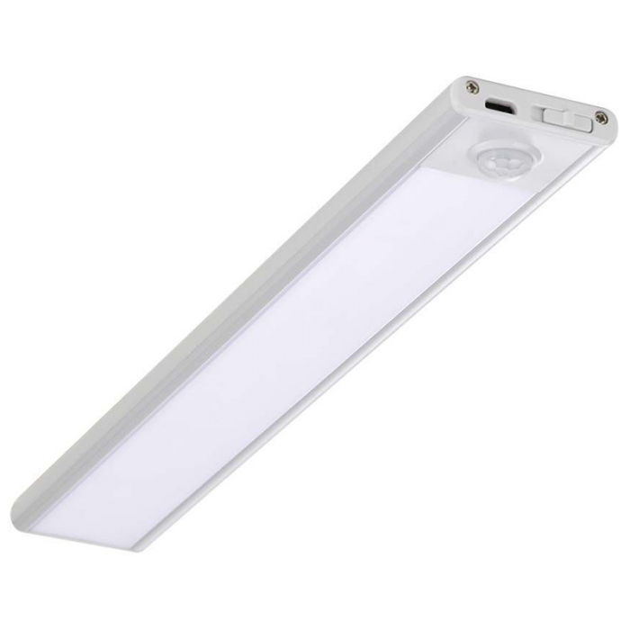 Corp iluminat led, 1.5w, 3000k, ip20, cu senzor miscare, argintiu, V-TAC 2961 [4]