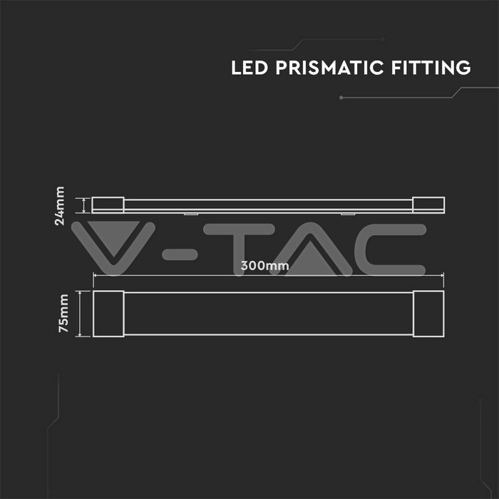 Corp iluminat LED, 10W, 120LM/W, 30cm, 3000K, alb cald, V-TAC [10]