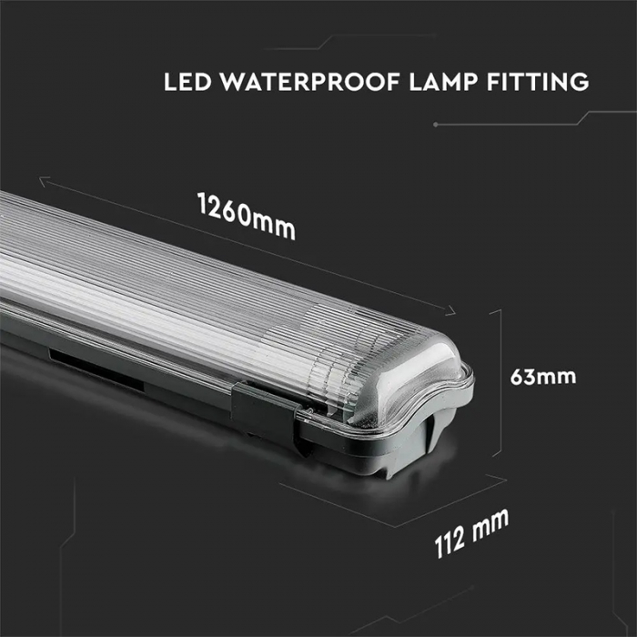 Corp iluminat industrial, 120cm, 36W, IP65, 4000K, alb neutru, V-TAC, SKU-6387 [6]