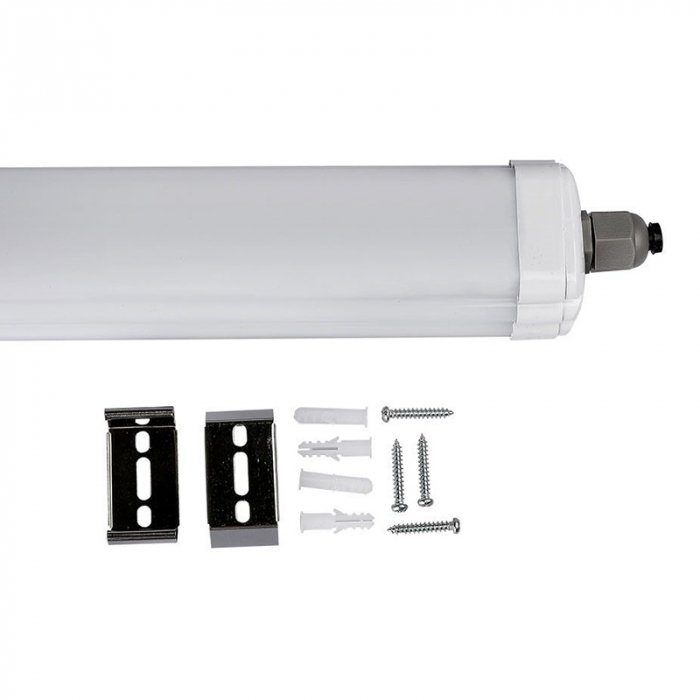Corp iluminat led 120cm 36w 6500k alb rece ip65 cip samsung V-tac [9]