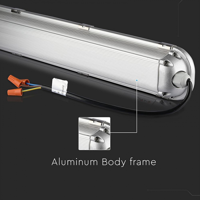 Corp iluminat led 120cm, 60w, 120lm/w, 4000k, alb neutru, ip65, V-TAC 21678 [15]