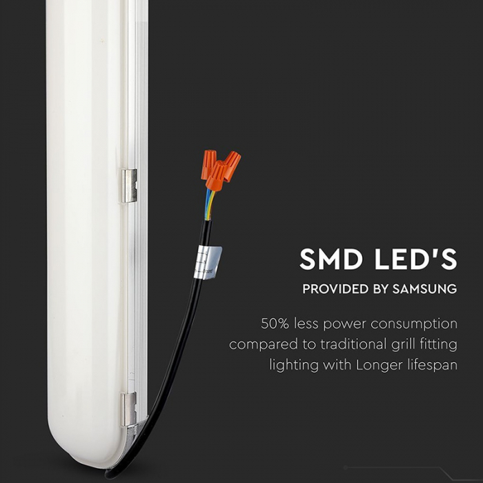 Corp iluminat led 120cm, 60w, 120lm/w, 4000k, alb neutru, ip65, V-TAC 21678 [3]