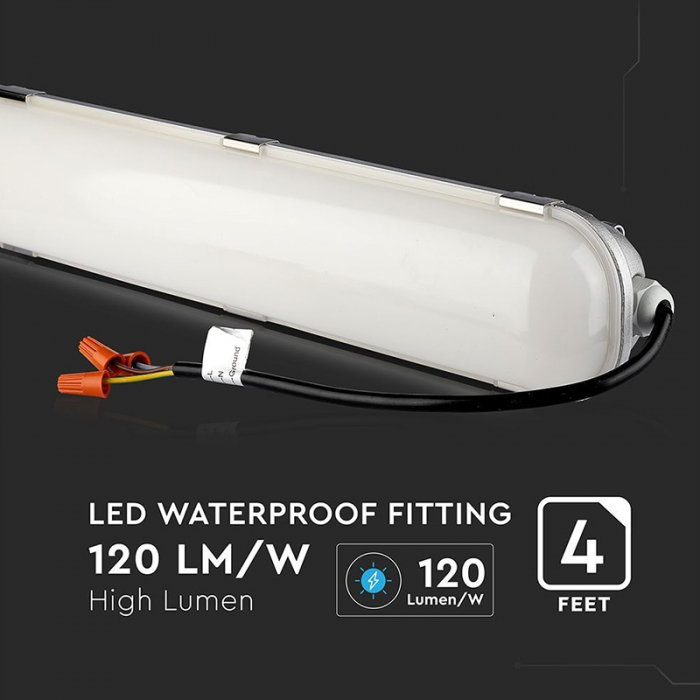 Corp iluminat led 120cm, 60w, 120lm/w, 4000k, alb neutru, ip65, V-TAC 21678 [14]