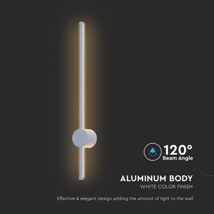 Corp iluminat led, 12w, 3000k, ip65, alb, V-TAC 6832 [6]