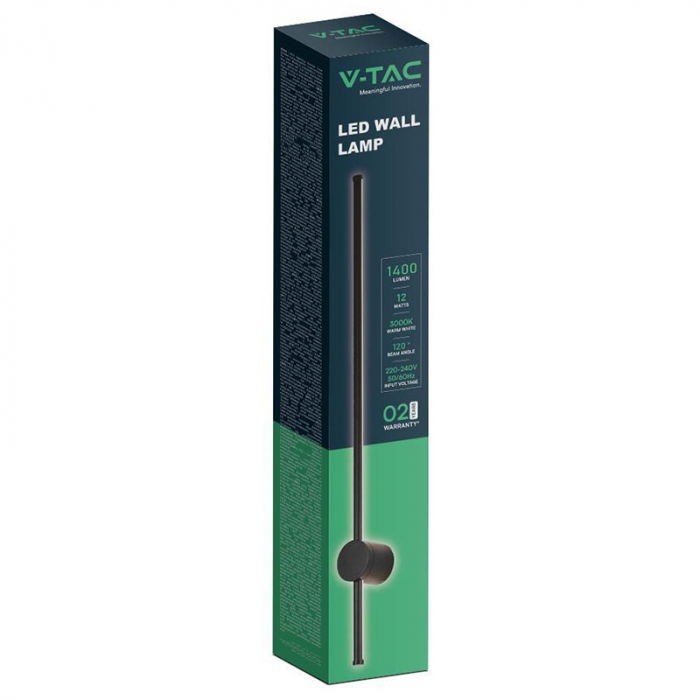 Corp iluminat LED, 12W, 3000K, IP65, negru, V-TAC 6834 [3]
