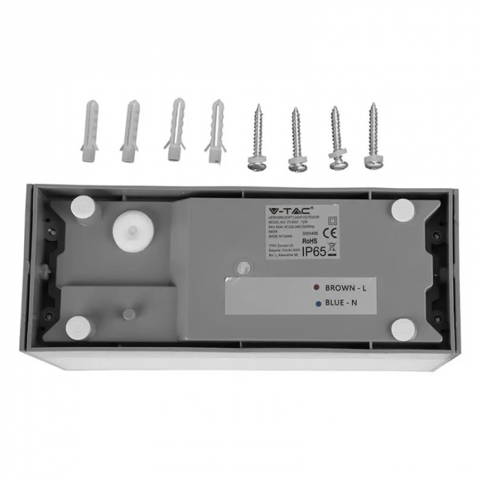 CORP ILUMINAT LED 12W IP65 6400K ALB RECE [4]