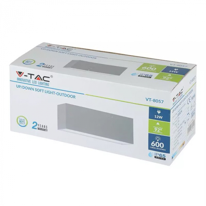 CORP ILUMINAT LED 12W IP65 6400K ALB RECE [5]