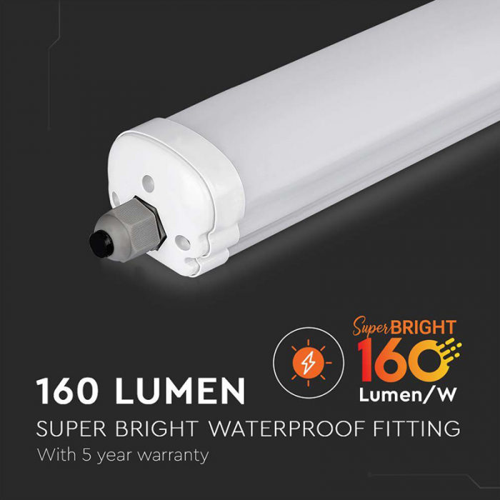 Corp iluminat LED, 150cm, 48W, 160LM/W, 4000K, IP65, cip Samsung, V-TAC, SKU-216483 [4]
