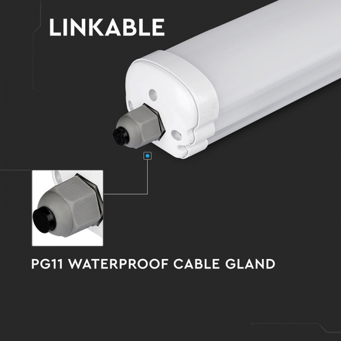 Corp iluminat LED, 150cm, 48W, 160LM/W, 4000K, IP65, cip Samsung, V-TAC, SKU-216483 [13]