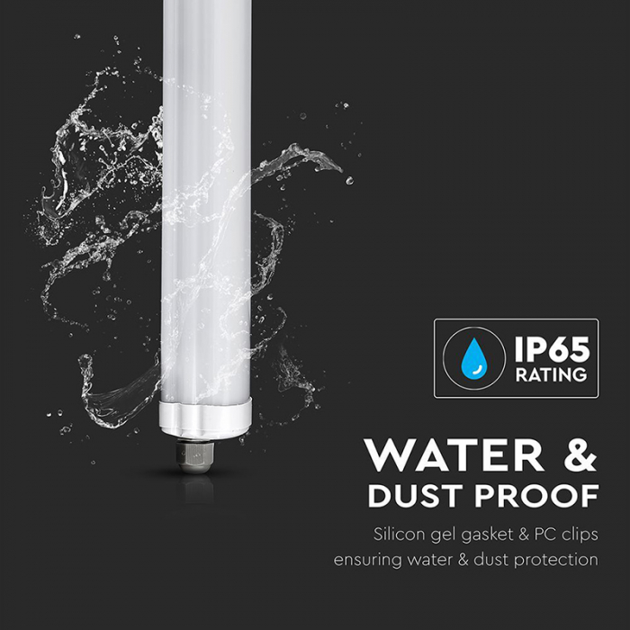 Corp iluminat LED, 150cm, 48W, 160LM/W, 4000K, IP65, cip Samsung, V-TAC, SKU-216483 [12]