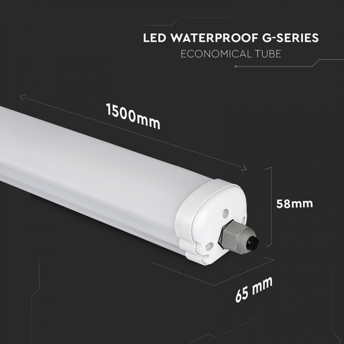 Corp iluminat LED, 150cm, 48W, 4000K, alb neutru, IP65, V-TAC, 216287 [10]