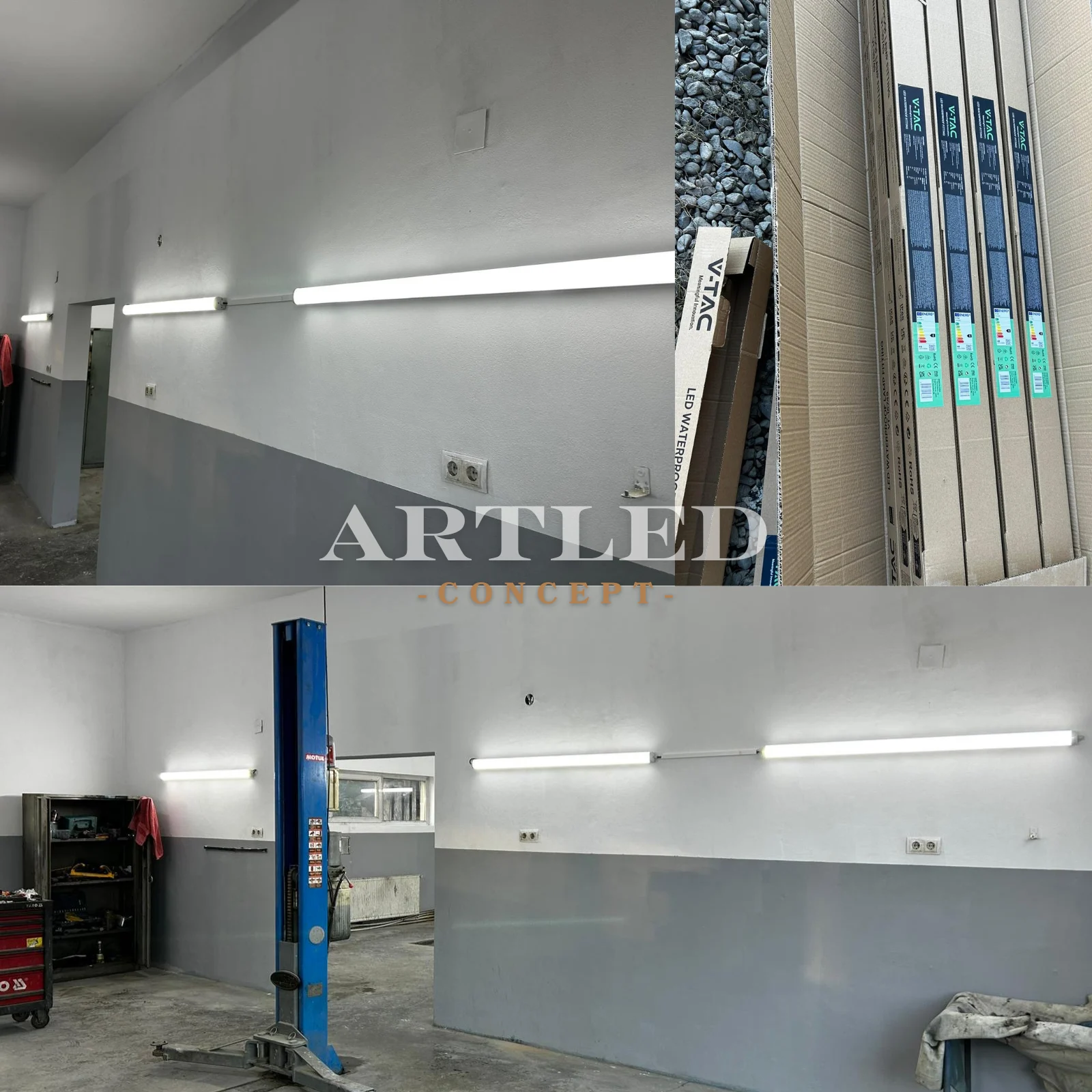 CORP ILUMINAT LED 150CM 48W 4000K ALB NEUTRU IP65 CIP CREE [2]