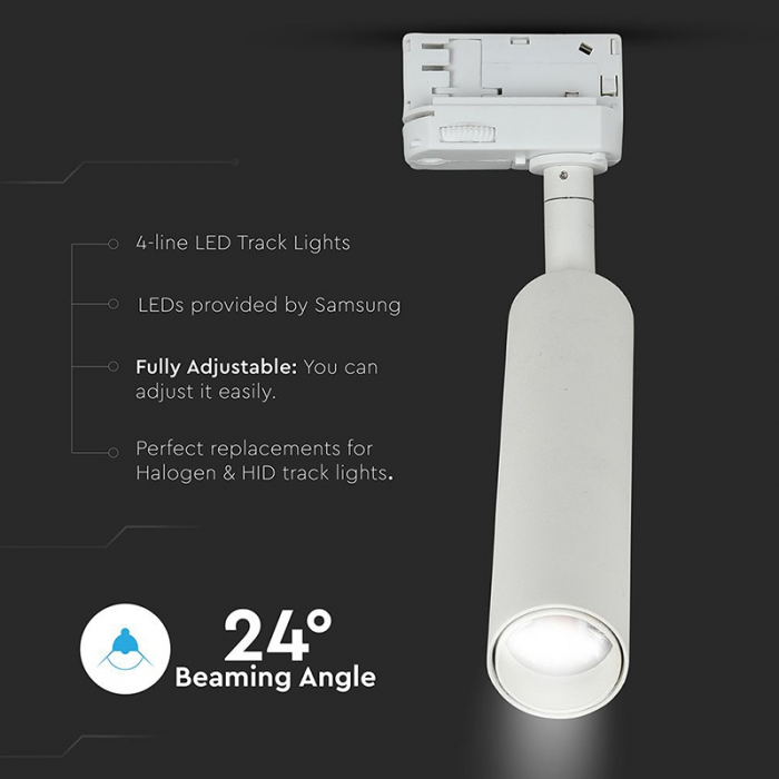 CORP ILUMINAT LED 15W TRACKLIGHT 3000K, CIP SAMSUNG [8]