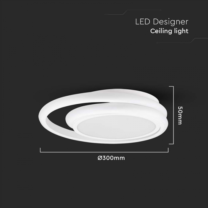 Corp iluminat led, 24w, 3in1, alb, V-TAC 6995 [3]