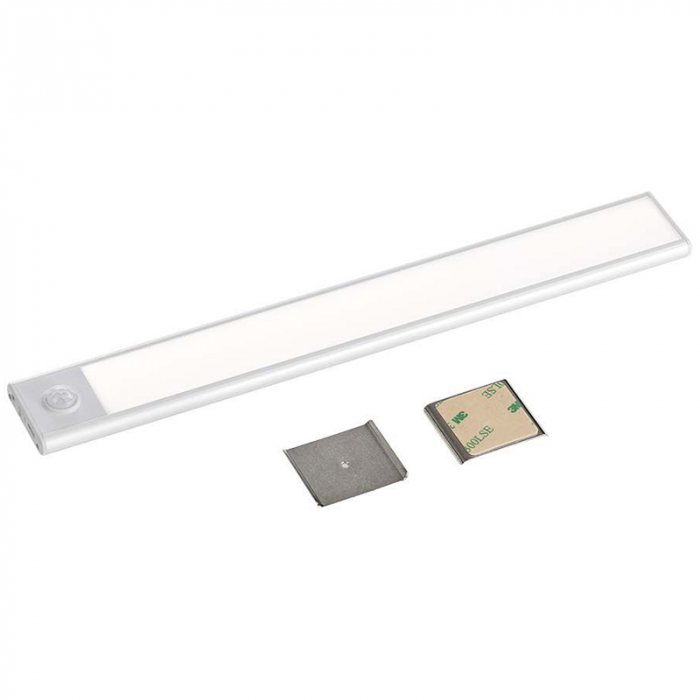 Corp iluminat LED, 2W, 4000K, IP20, cu senzor mișcare, argintiu, V-TAC 2962 [5]