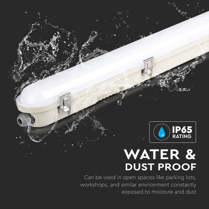 Corp iluminat LED, 36W, 120cm, cu senzor mișcare, 6400K, V-TAC, SKU-20469 [10]