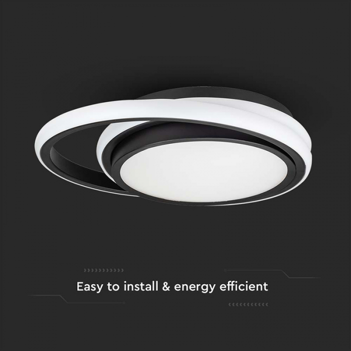 Corp iluminat led, 38w, 3in1, negru, V-TAC 6920 [4]