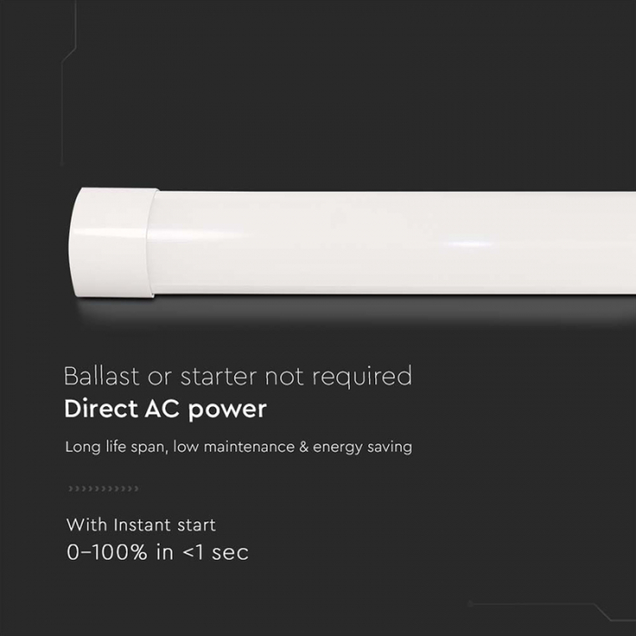 Corp iluminat LED, 40W, 120cm, 4000K, alb neutru, V-TAC, SKU-8048 [10]