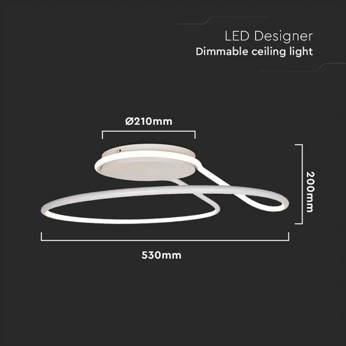 Corp iluminat LED 54W 3in1 - alb [3]