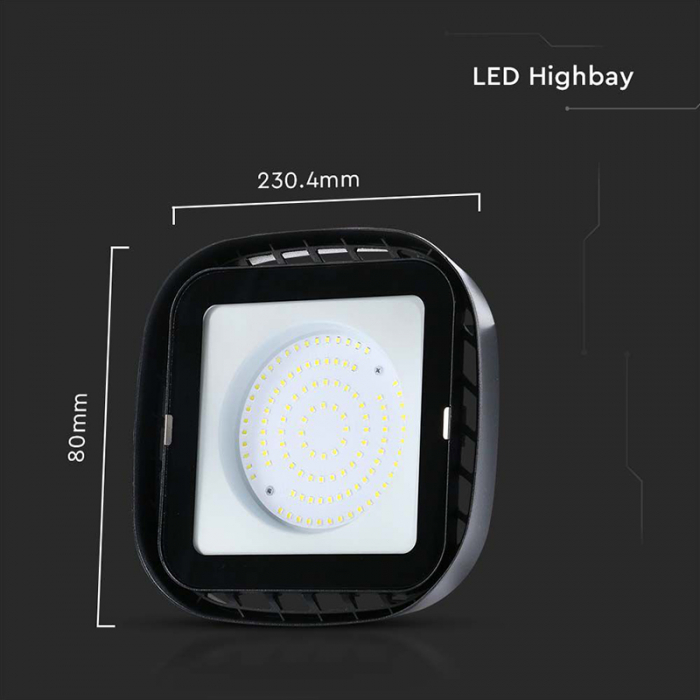 Corp iluminat LED Highbay, 100W, 4000K, alb neutru, V-TAC, SKU-10035 [3]