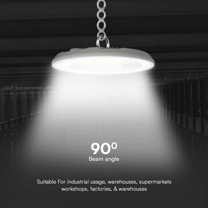Lampa industriala LED suspendata 100W 3IN1 (3000k,4000k,6500k) IP65 - GRI V-TAC 23622 [6]