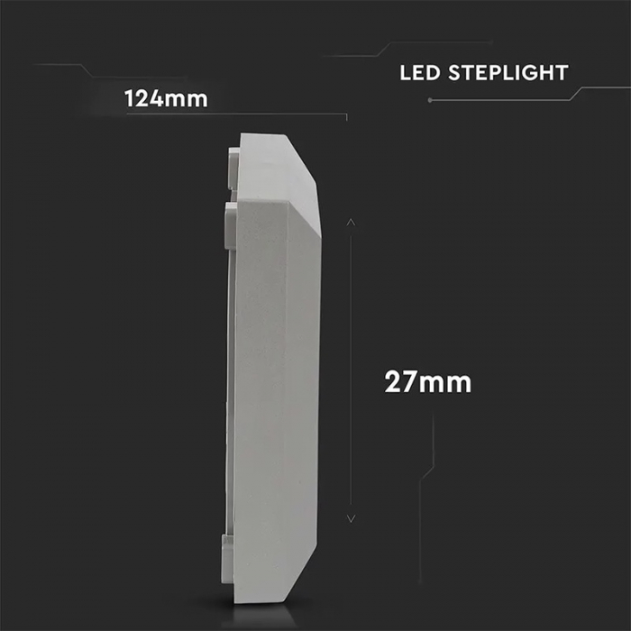CORP ILUMINAT LED PENTRU SCARI 2W 3000K ALB CALD [11]