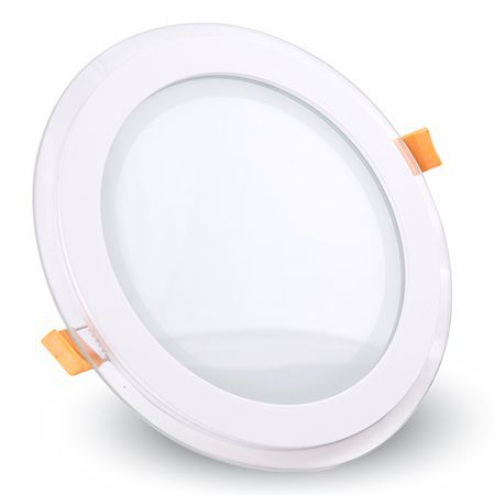 Corp iluminat LED rotund incorporabil, 18W, 6000K, alb rece, sticlă, V-TAC, SKU-4759 [1]